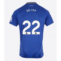 Dres Leicester City Oliver Skipp #22 Domáci 2024-25 Krátky Rukáv